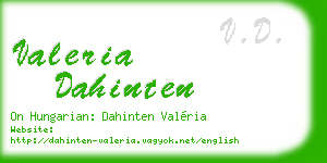 valeria dahinten business card